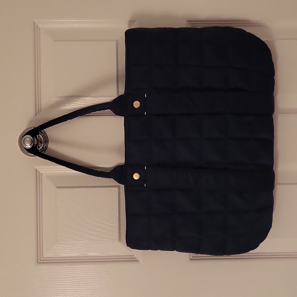 Clare V. Tropezienne Tote in Navy Quilted Puffer